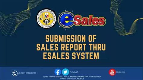esales|Submission of eSales Report through eSales System .